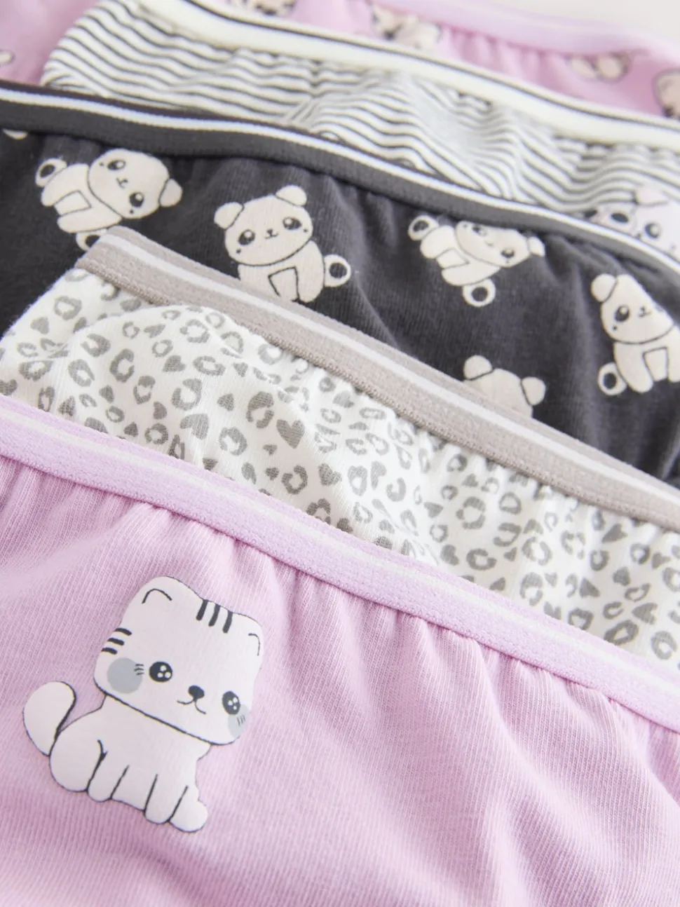 Panda Bikini Briefs 5 Pack (1.5-16yrs)