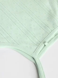 Pastel 5 Pack Vest Pointelle Baby Bodysuits