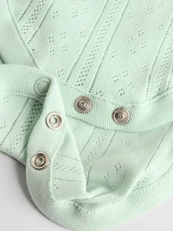 Pastel 5 Pack Vest Pointelle Baby Bodysuits