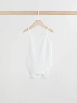Pastel 5 Pack Vest Pointelle Baby Bodysuits