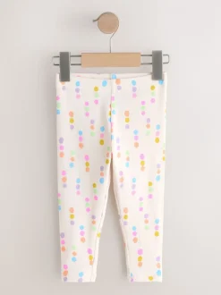 Pastel Rainbow Ribbed Leggings 5 Pack (3mths-7yrs)