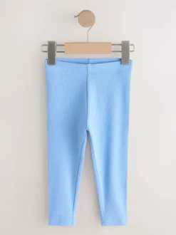 Pastel Rainbow Ribbed Leggings 5 Pack (3mths-7yrs)