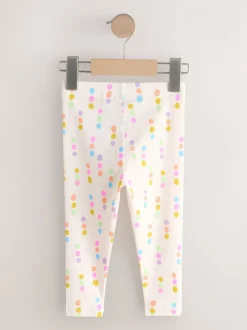 Pastel Rainbow Ribbed Leggings 5 Pack (3mths-7yrs)