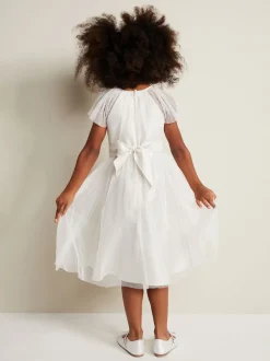 Phase Eight White Jasmine Tulle Fit and Flare Dress