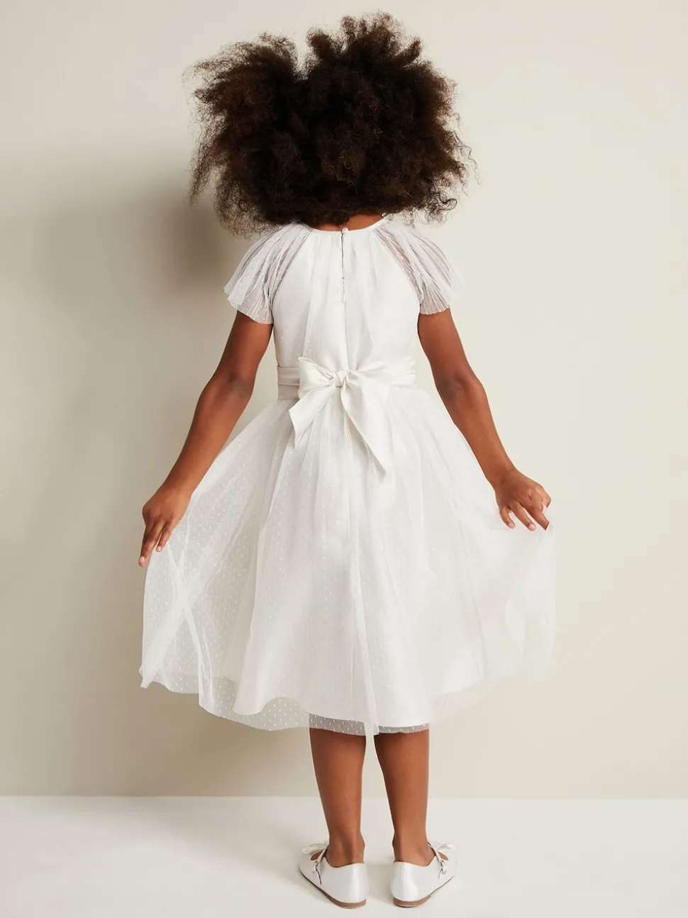 Phase Eight White Jasmine Tulle Fit and Flare Dress