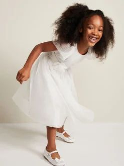 Phase Eight White Jasmine Tulle Fit and Flare Dress