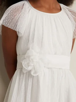 Phase Eight White Jasmine Tulle Fit and Flare Dress
