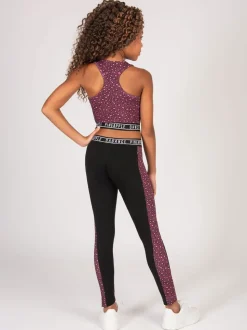 Pineapple Animal Girls Leopard Print Midi Crop Top