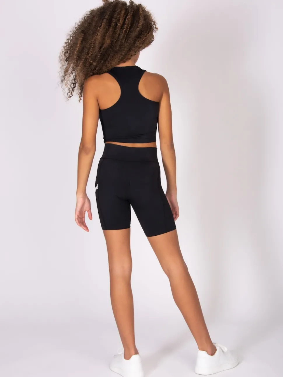 Pineapple Black Active Cycling Shorts