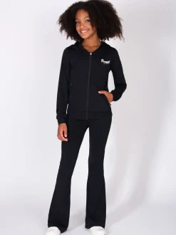 Pineapple Black Active Fold Down Flare Trousers