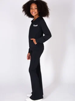 Pineapple Black Active Zip Through Hoodie