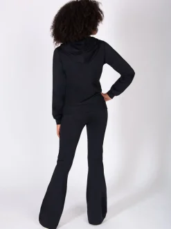Pineapple Black Active Zip Through Hoodie