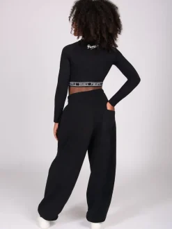 Pineapple Black Balloon Joggers
