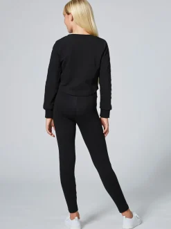 Pineapple Black Band Girls Leggings
