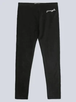 Pineapple Black Band Girls Leggings