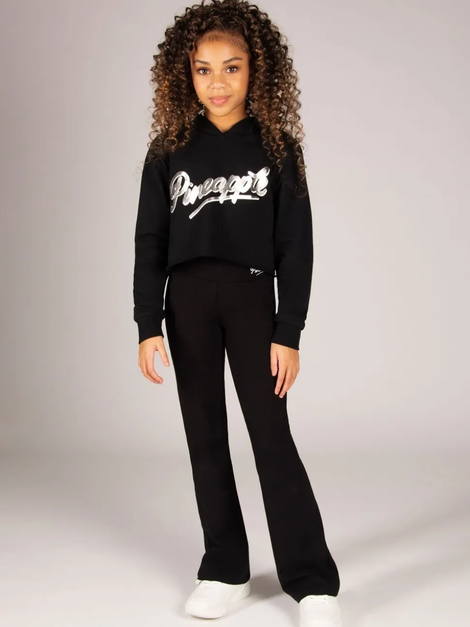 Pineapple Black Bootcut Jersey Trousers