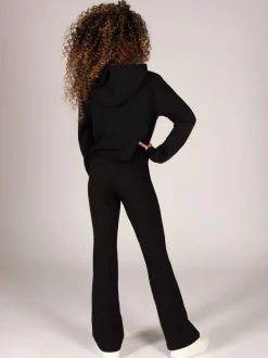 Pineapple Black Bootcut Jersey Trousers