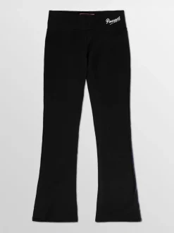 Pineapple Black Bootcut Jersey Trousers