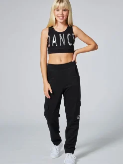 Pineapple Black Cargo Joggers