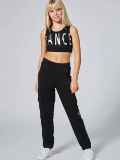 Pineapple Black Cargo Joggers