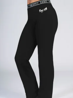 Pineapple Black Flare Girls Jersey Trousers
