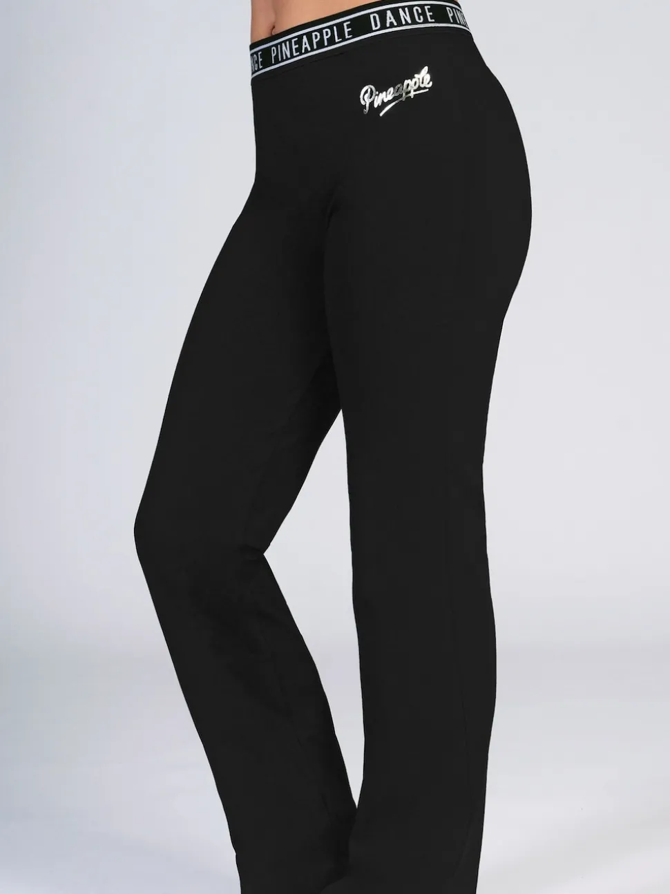Pineapple Black Flare Girls Jersey Trousers