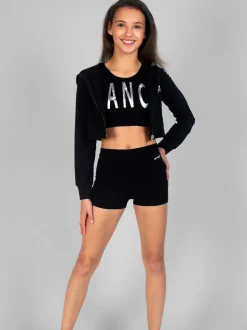 Pineapple Black Jersey Hotpant Shorts