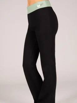 Pineapple Black/Light Green Contrast Band Jersey Trousers