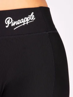 Pineapple Black Rib Flare Trousers