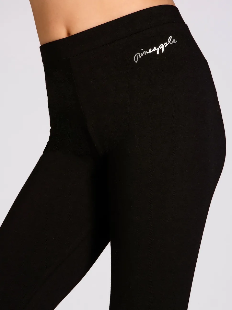 Pineapple Black Scatter Star Print Girls Leggings
