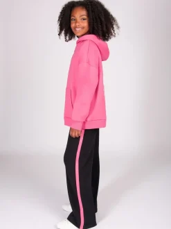 Pineapple Black Stripe Panel Wide Leg Joggers
