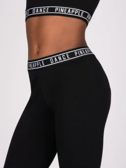 Pineapple Black Tape Waist Leggings