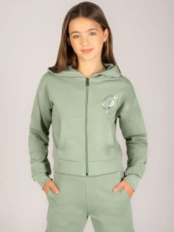 Pineapple Green Logo Zip Hoodie