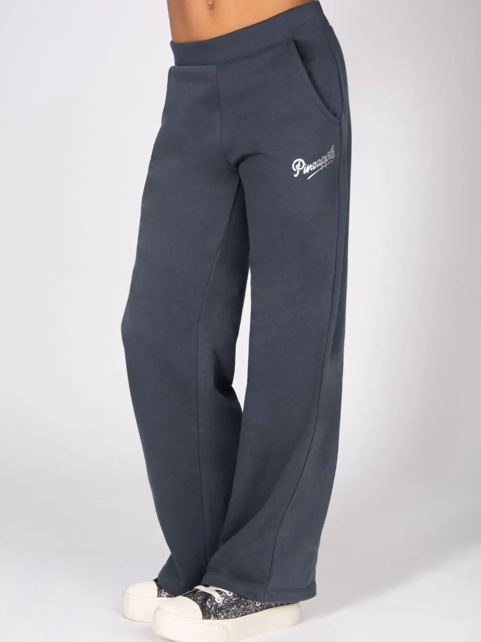 Pineapple Grey Wide Leg Joggers
