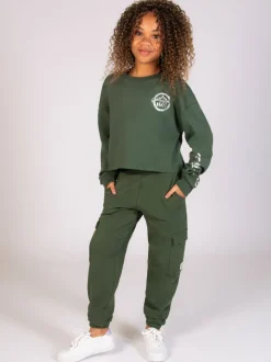 Pineapple Light Green Cargo Joggers