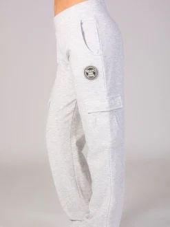 Pineapple Light Grey Wide Leg Girls Cargo Joggers