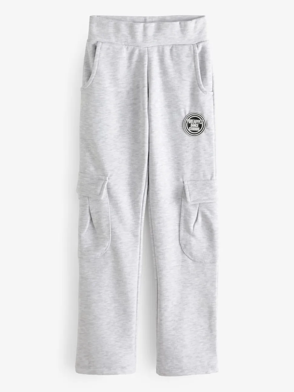 Pineapple Light Grey Wide Leg Girls Cargo Joggers