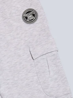 Pineapple Light Grey Wide Leg Girls Cargo Joggers