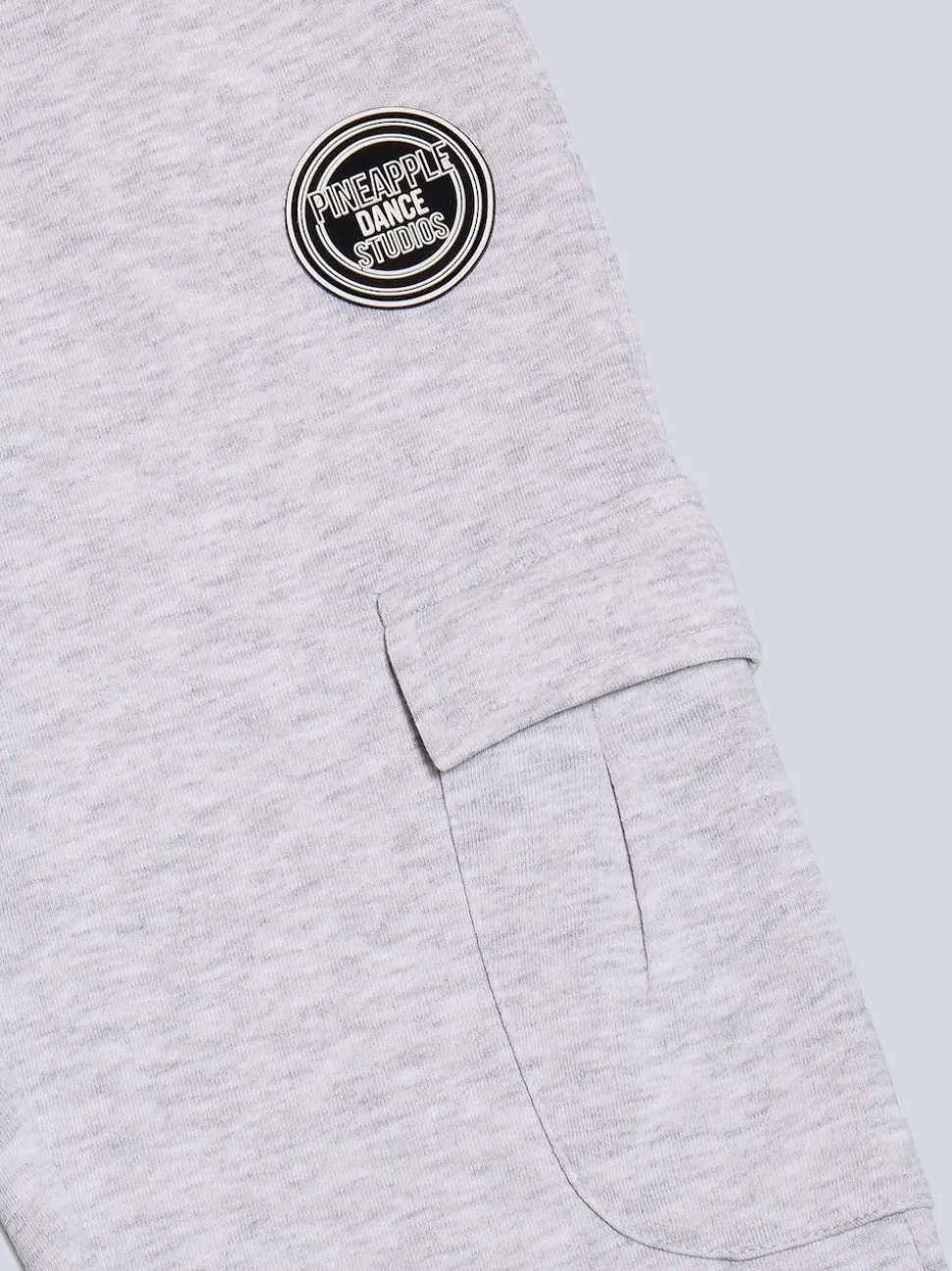 Pineapple Light Grey Wide Leg Girls Cargo Joggers