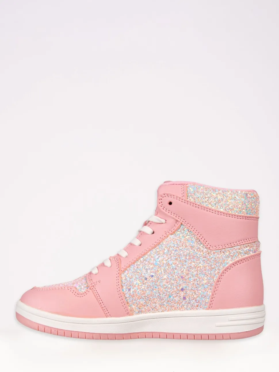 Pineapple Pink Star High Top Trainers