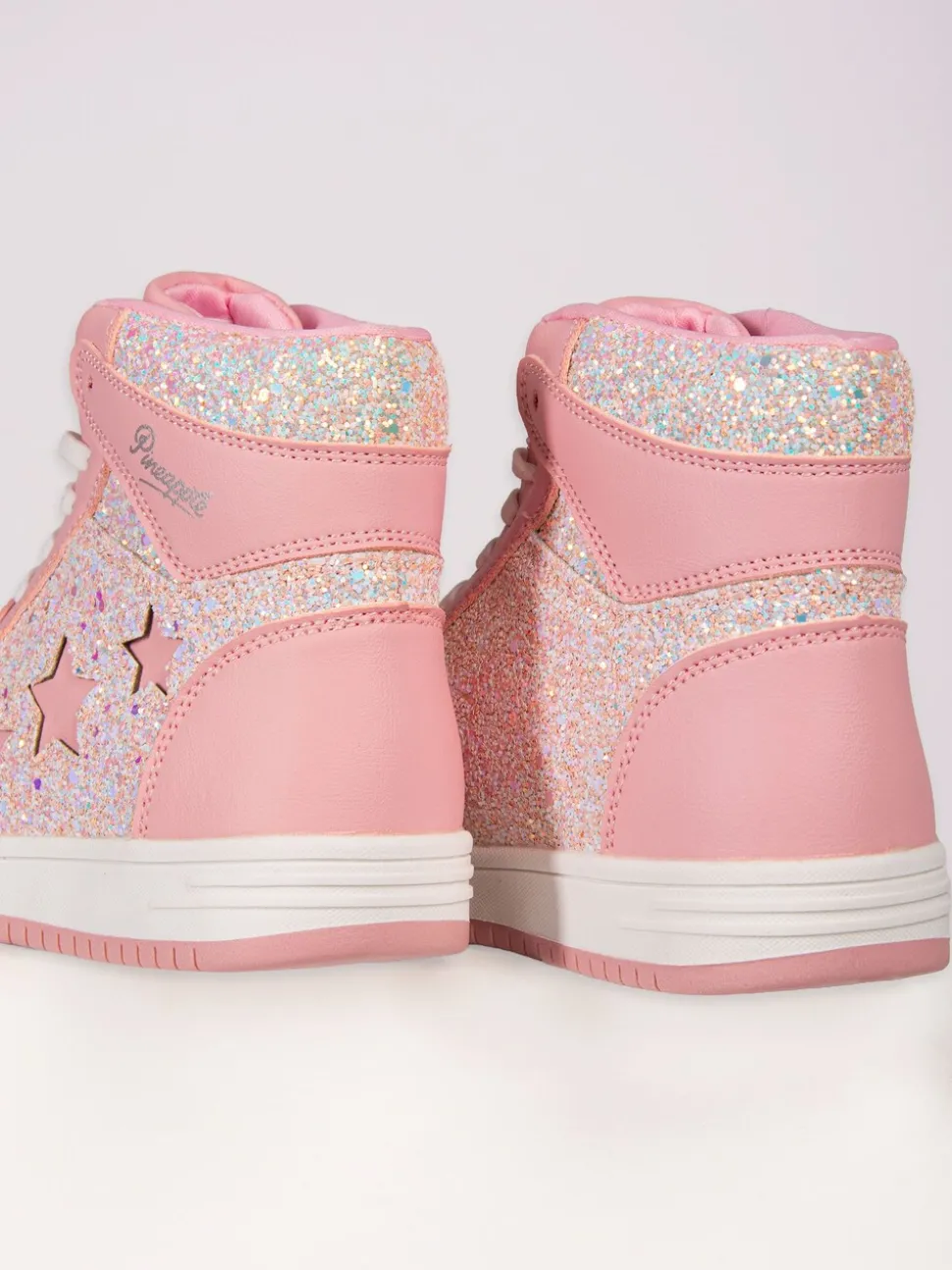 Pineapple Pink Star High Top Trainers