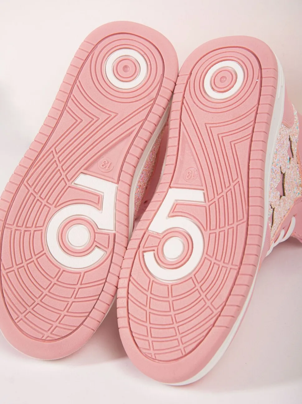 Pineapple Pink Star High Top Trainers