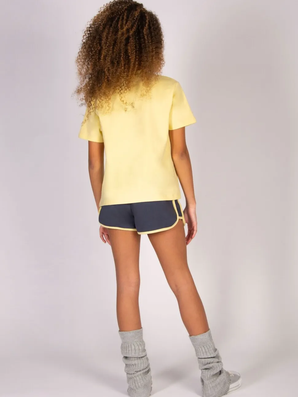 Pineapple Yellow Logo Girls Dance Crop T-Shirt