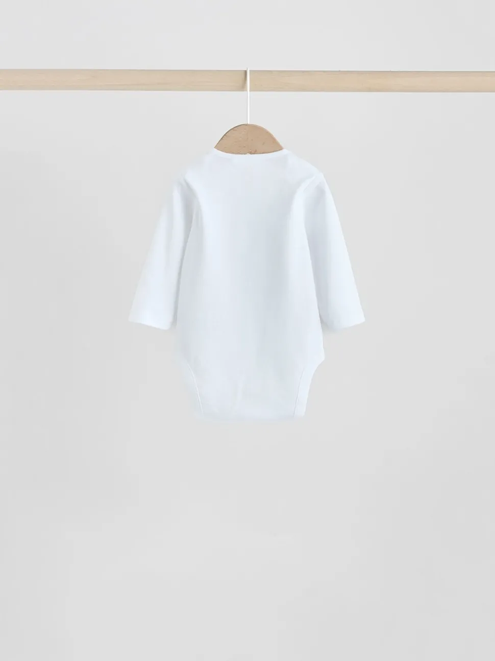 Pink 7 Pack Long Sleeve Baby Bodysuit