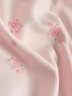 Pink 7 Pack Long Sleeve Baby Bodysuit