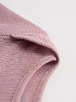 Pink 5 Pack Long Sleeve Baby Bodysuits