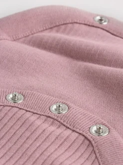Pink 5 Pack Long Sleeve Baby Bodysuits