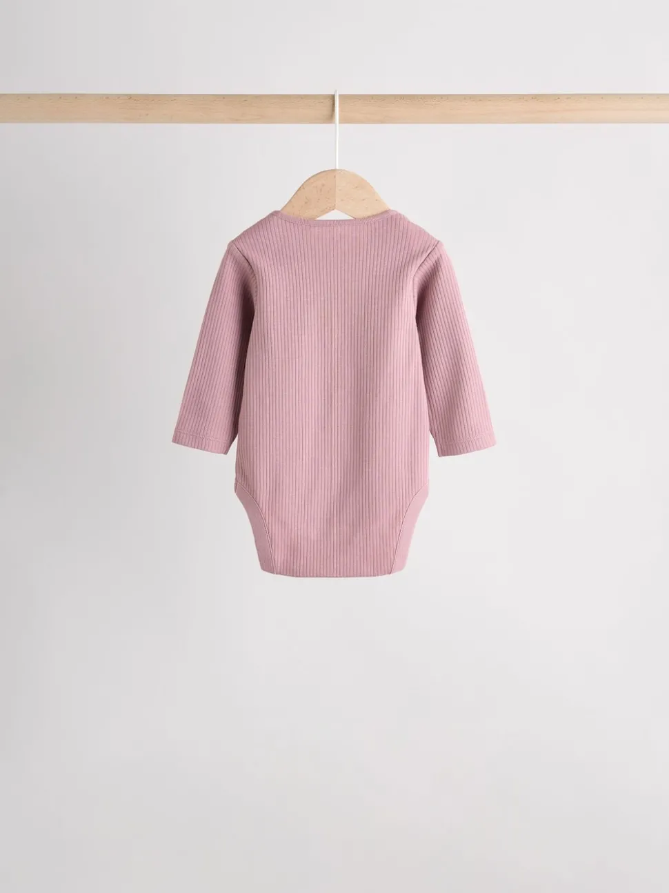Pink 5 Pack Long Sleeve Baby Bodysuits