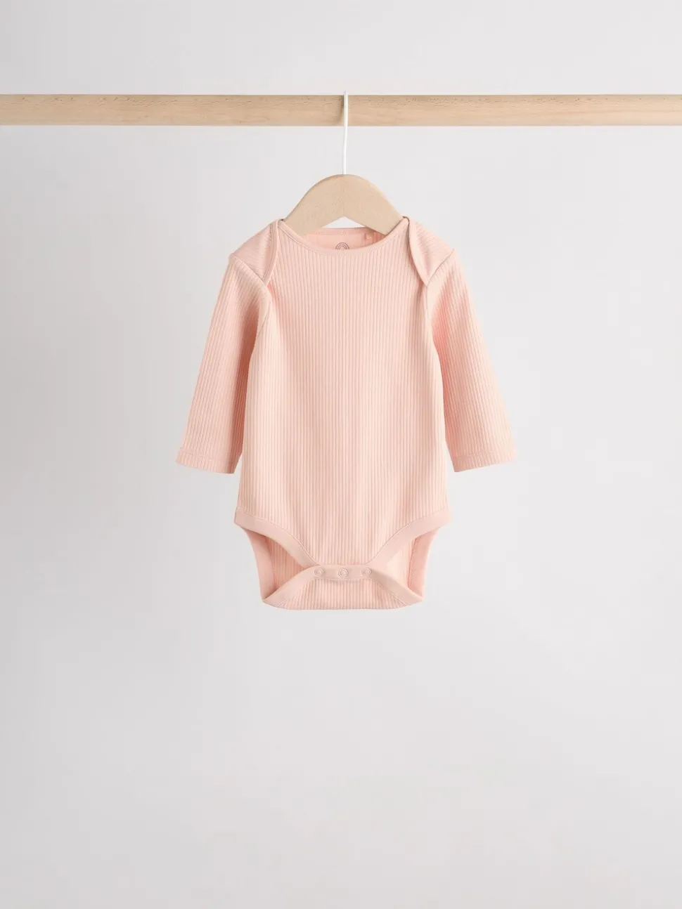 Pink 5 Pack Long Sleeve Baby Bodysuits