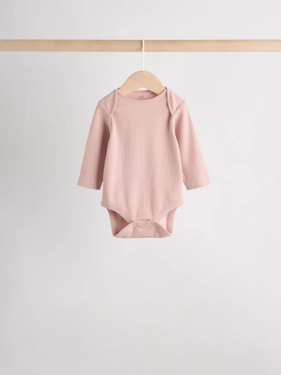 Pink 5 Pack Long Sleeve Baby Bodysuits